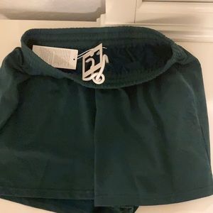 Green Flowy Shorts (never worn!!)